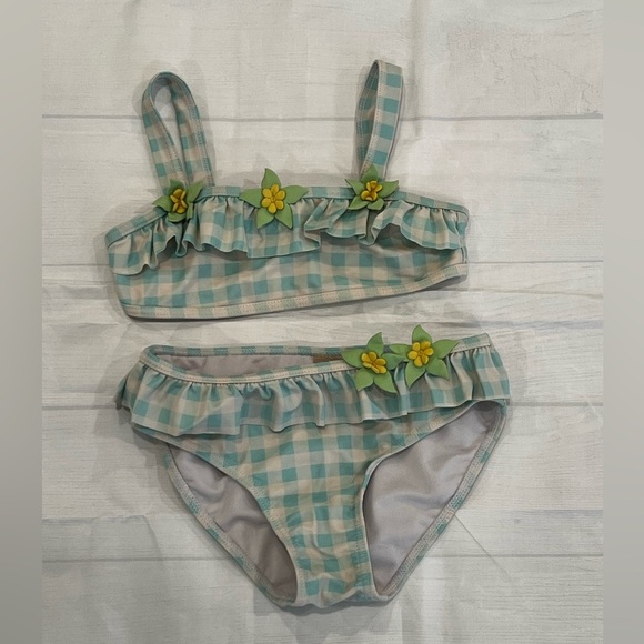 JUMP N’ SPLASH girls Ruffle Bikini Set/size 6X - Picture 4 of 9